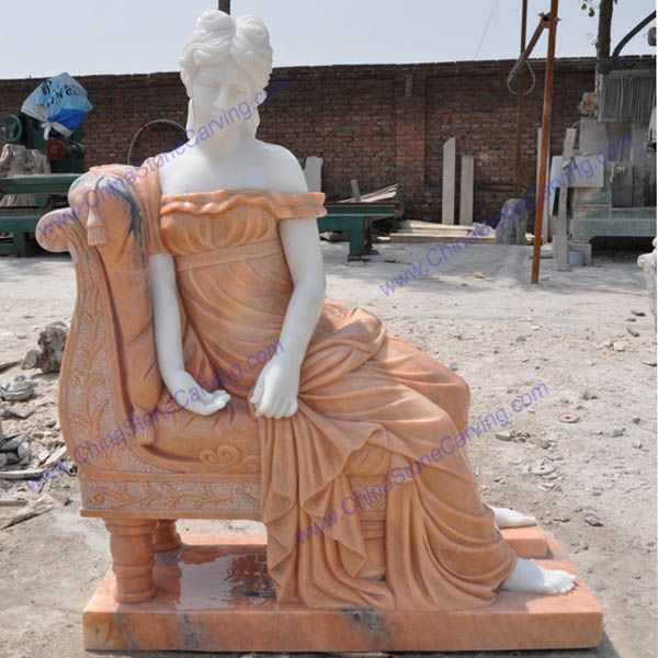 sitting lady statue, marble sitting lady statue, stone sitting lady statue, sitting lady statue,  